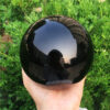 Crystal Healing~Big  Natural Black Obsidian Sphere Large Crystal Ball Healing Stone