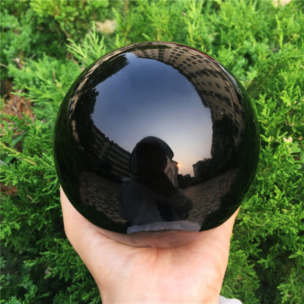 Crystal Healing~Big  Natural Black Obsidian Sphere Large Crystal Ball Healing Stone