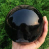 Crystal Healing~Big  Natural Black Obsidian Sphere Large Crystal Ball Healing Stone