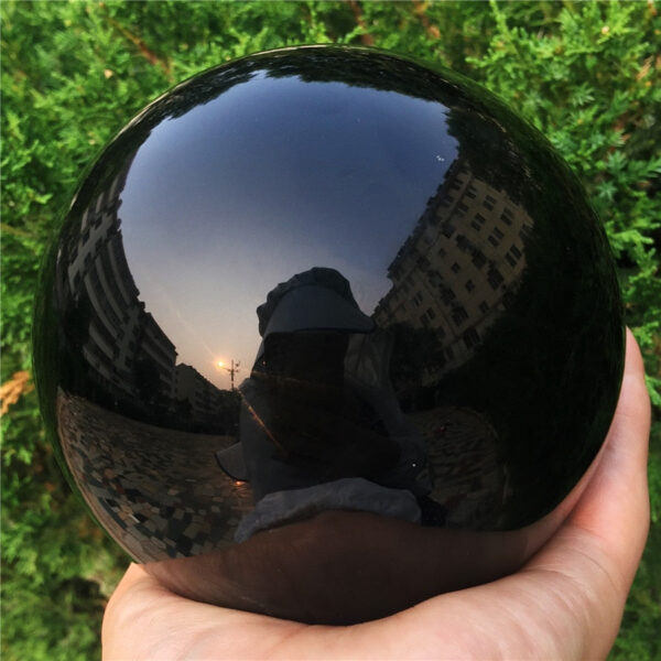Crystal Healing~Big  Natural Black Obsidian Sphere Large Crystal Ball Healing Stone