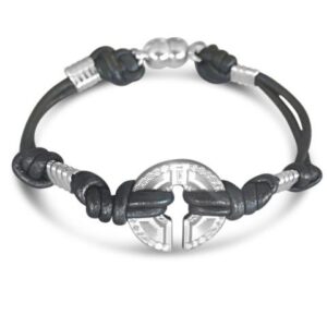HighChi Leather Bracelet - Feel Focused, Grounded, Protected