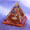 Reiki Pyramid~Chakra Orgonite Pyramid Natural Stone Reiki Healing Energy Tree Of Life Orgonite Resin Decorative