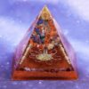 Reiki Pyramid~Chakra Orgonite Pyramid Natural Stone Reiki Healing Energy Tree Of Life Orgonite Resin Decorative