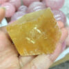 Crystal Healing~Crystal stone calcite Quartz Stone rhombus Raw Specimen natural yellow calcspar Gemstone healing