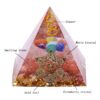 Reiki Pyramid~Energy Generator Orgone Pyramid For Emf Protection & Healing Meditation Crystal Chakra Pyramid Ornaments