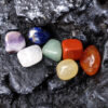 14pcs/Set Reiki Natural Chakra Stones Irregular Polishing Rock Yoga Mineral Energy Healing Quartz Crystal Wand Home Decoration