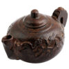 Reiki Teapot Ornaments With Wooden Stand Figurines For Luck Wealth Room Decor Home Decoration