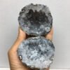 Natural Quartz Aura Agate Geode Clusters Jewelry Box