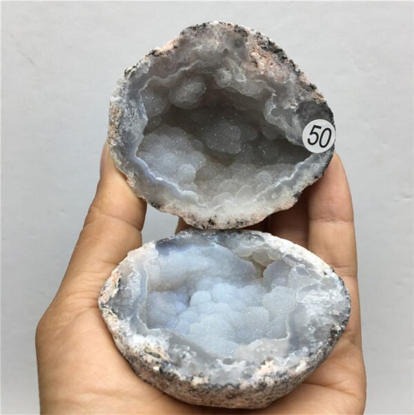 Natural Quartz Aura Agate Geode Clusters Jewelry Box