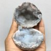Natural Quartz Aura Agate Geode Clusters Jewelry Box