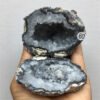Natural Quartz Aura Agate Geode Clusters Jewelry Box