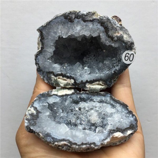 Natural Quartz Aura Agate Geode Clusters Jewelry Box