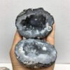 Natural Quartz Aura Agate Geode Clusters Jewelry Box