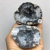 Natural Quartz Aura Agate Geode Clusters Jewelry Box