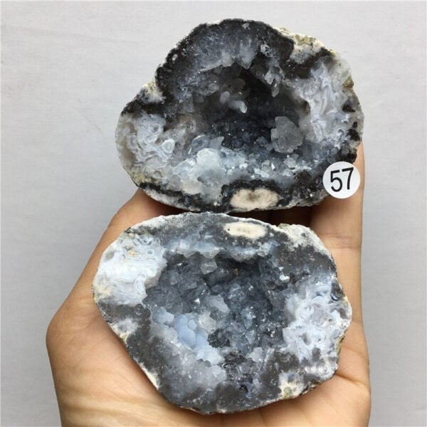 Natural Quartz Aura Agate Geode Clusters Jewelry Box