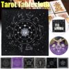Altar Cloth~High Quality 50.5x50.5cm Tarot Tablecloth Triple Moon Pentagram Pagan Altar Tarot Cloth Flannel For Board Game Entertainment