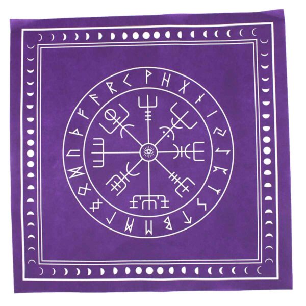 Altar Cloth~High Quality 50.5x50.5cm Tarot Tablecloth Triple Moon Pentagram Pagan Altar Tarot Cloth Flannel For Board Game Entertainment