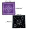 Altar Cloth~High Quality 50.5x50.5cm Tarot Tablecloth Triple Moon Pentagram Pagan Altar Tarot Cloth Flannel For Board Game Entertainment