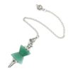 Natural Gnergy Gemstone~ Energy Tower Natural Healing Pendulums Stone Green Aventurine Pendant Pendulum Dowsing Stone Chakra Jewelry