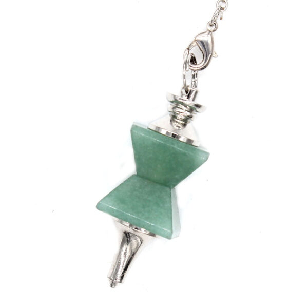 Natural Gnergy Gemstone~ Energy Tower Natural Healing Pendulums Stone Green Aventurine Pendant Pendulum Dowsing Stone Chakra Jewelry