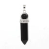 Natural Gnergy Gemstone~ Natural Healing Crystal Quartz Pendulums Amethysts Black Agates Hexagon Prism Srone Pendant Pendulum Chakra Jewelry