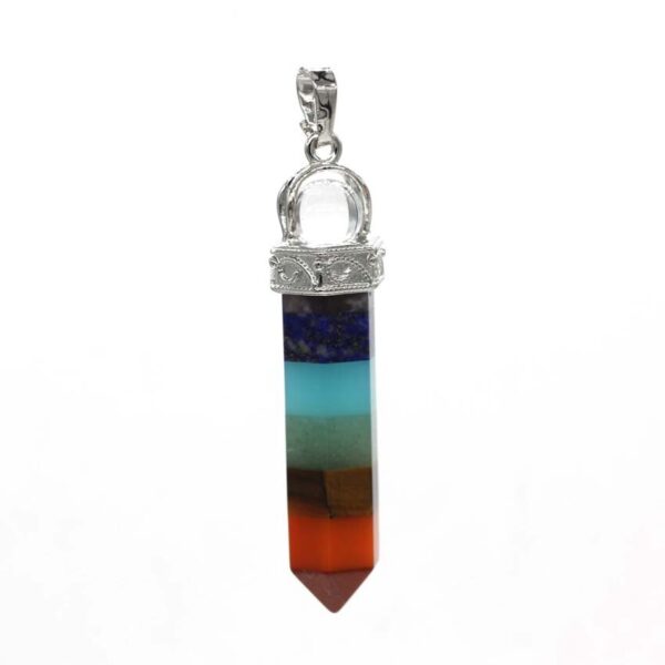 Natural Gnergy Gemstone~ Natural Healing Crystal Quartz Pendulums Amethysts Black Agates Hexagon Prism Srone Pendant Pendulum Chakra Jewelry