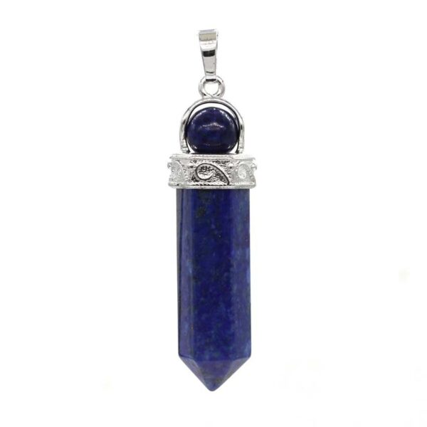 Natural Gnergy Gemstone~ Natural Healing Crystal Quartz Pendulums Amethysts Black Agates Hexagon Prism Srone Pendant Pendulum Chakra Jewelry