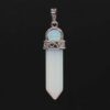 Natural Gnergy Gemstone~ Natural Healing Crystal Quartz Pendulums Amethysts Black Agates Hexagon Prism Srone Pendant Pendulum Chakra Jewelry