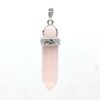 Natural Gnergy Gemstone~ Natural Healing Crystal Quartz Pendulums Amethysts Black Agates Hexagon Prism Srone Pendant Pendulum Chakra Jewelry
