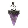 Natural Gnergy Gemstone~ Natural Stones Healing Crystal Quartz Triangle Shape Labradorite Stone Pendant Energy Reiki Healing Amulet Pendant Jewelry