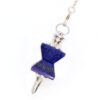 Natural Gnergy Gemstone~ Natural Stones Healing Energy Tower Pendulums Pendants Lapis Lazuli Chakra Stone Pendulum Pendant Dowsing  Jewelry