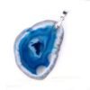 Natural Gnergy Gemstone~ Popular Slice Geode Irregular Shape Blue Agates Quartz Stone Pendant Fashion Jewelry For Gift
