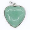 Natural Gnergy Gemstone~ Silver Plated Forever Love Heart Lapis Lazuli Pendant For Anniversary Blue Turquoises Stone Jewelry