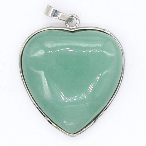 Natural Gnergy Gemstone~ Silver Plated Forever Love Heart Lapis Lazuli Pendant For Anniversary Blue Turquoises Stone Jewelry