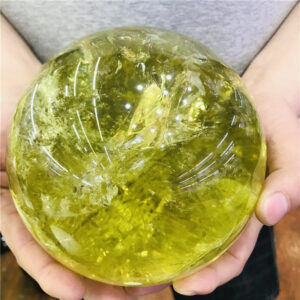 NATURAL Citrine Quartz Crystal Sphere Ball Healing Stones