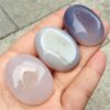 Crystal Healing~Natural Agate stones geode ellipse Women Men Best Friends Charming Crystal Stone Charms Pendant for Lovers 1pcs