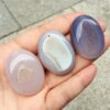 Crystal Healing~Natural Agate stones geode ellipse Women Men Best Friends Charming Crystal Stone Charms Pendant for Lovers 1pcs
