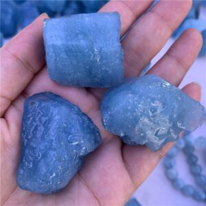 Crystal Healing~Natural Aquamarine Original Stone Quartz Stone Raw Crystal Quartz mineral Fashion For gift healing Decor stones minerals 1pcs