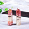 Crystal Point~Natural Crystal Rhodochrosite Quartz Point Healing Stone Hexagonal Prisms 70-90mm Obelisk Wand Treatment Stone DIY Gift 1PC