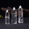 Crystal Healing~Natural Crystal Transparency Quartz Point Healing Stone Hexagonal Prisms 50-80mm Obelisk Wand Treatment Stone Home Decor 1PC