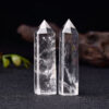 Crystal Healing~Natural Crystal Transparency Quartz Point Healing Stone Hexagonal Prisms 50-80mm Obelisk Wand Treatment Stone Home Decor 1PC