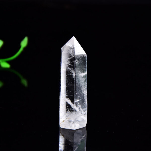 Crystal Healing~Natural Crystal Transparency Quartz Point Healing Stone Hexagonal Prisms 50-80mm Obelisk Wand Treatment Stone Home Decor 1PC