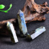 Crystal Point~Natural Crystal labradorite Quartz Point Healing Stone Hexagonal Prisms 50-80mm Obelisk Wand Treatment Stone DIY Gift 1PC