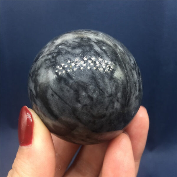 Crystal Healing~Natural Jade Stone black Ball home decoration gift 45-50mm