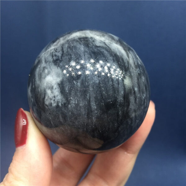 Crystal Healing~Natural Jade Stone black Ball home decoration gift 45-50mm