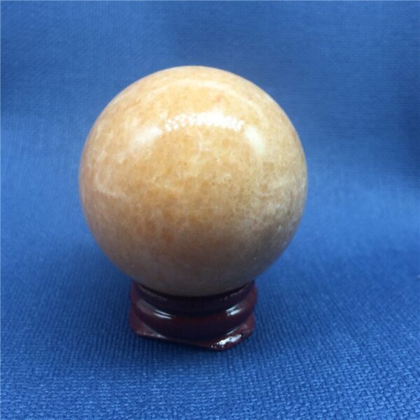 Crystal Healing~Natural Jade Stone orange Ball home decoration gift 45-50mm