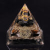 Reiki Pyramid~Natural Obsidian Orgone Pyramid Reiki Healing Metaphysical Crystal Chakra Balancing Energy Generator Emf Protector