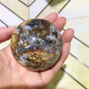 Crystal Healing~Natural  Peter Stone (Pietersite)  Rock Crystal Quartz Mineral Sphere Globe Ball Chakra Healing Home decoration Crafts 55-58mm