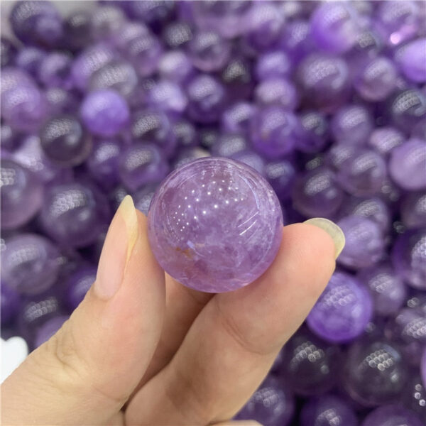 Crystal Healing~Natural Purple Amethyst Ball Gemstone Polished Crafted Fashion Gifts Quartz Stone Ball Crystal Home Decoration 1pcs