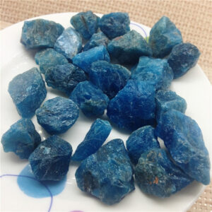 Crystal Healing~Natural  Raw Blue Apatite Rough Stones Crystal gravel Minerals and Stones Rough Gemstone Specimen